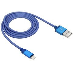 Net Style Metal Head 8 Pin to USB Data / Charger Cable, Cable Length: 1m