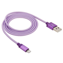 Net Style Metal Head 8 Pin to USB Data / Charger Cable, Cable Length: 1m