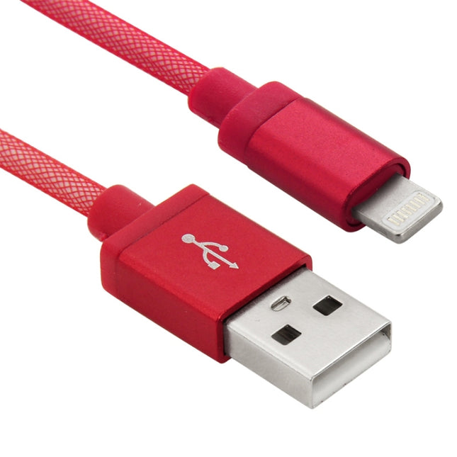 Net Style Metal Head 8 Pin to USB Data / Charger Cable, Cable Length: 1m