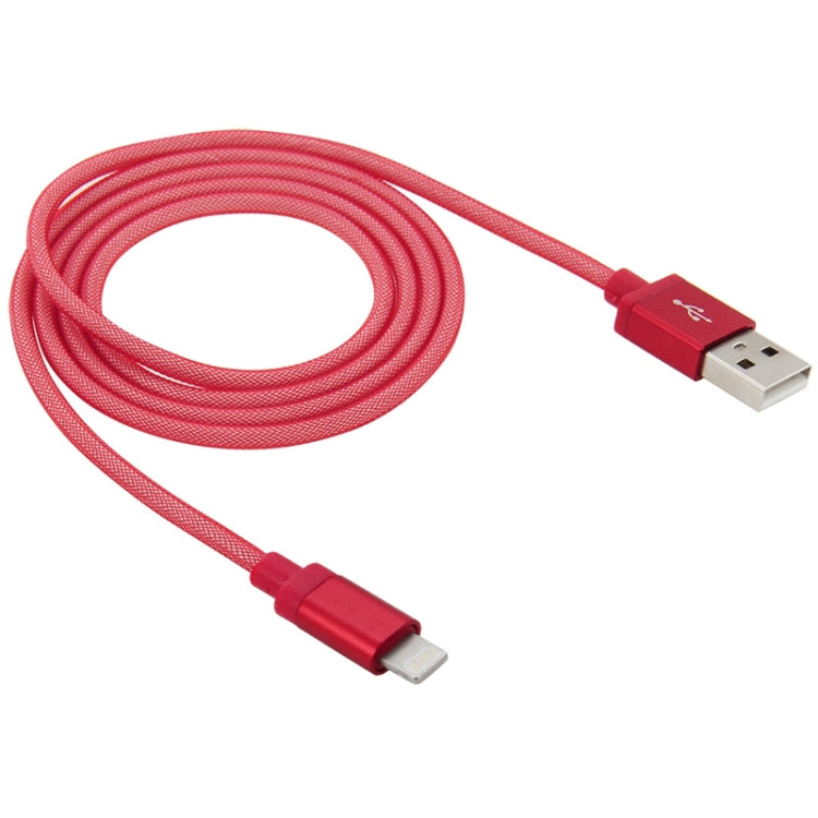 Net Style Metal Head 8 Pin to USB Data / Charger Cable, Cable Length: 1m