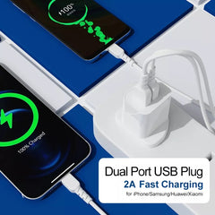 2-Ports 5V 2A USB Charger Adapter