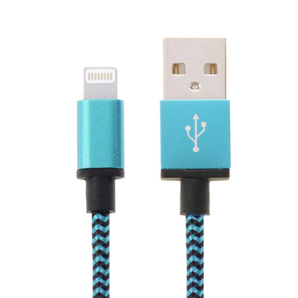 Cable de carga y sincronización de datos USB de 8 pines de estilo tejido de 2 m