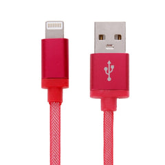 Net Style Metal Head 8 Pin to USB Data / Charger Cable, Cable Length: 25cm