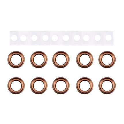 10 Pairs / Set Rear Camera Lens Ring + Flashlight Bracker for iPhone 6 Plus & 6s Plus, Rose Gold, For iPhone 6 Plus