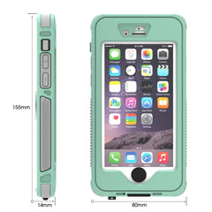 Waterproof Dustproof Shockproof Crushproof Noctilucent Protective Case with Holder for iPhone 6 & 6S