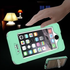 Waterproof Dustproof Shockproof Crushproof Noctilucent Protective Case with Holder for iPhone 6 & 6S