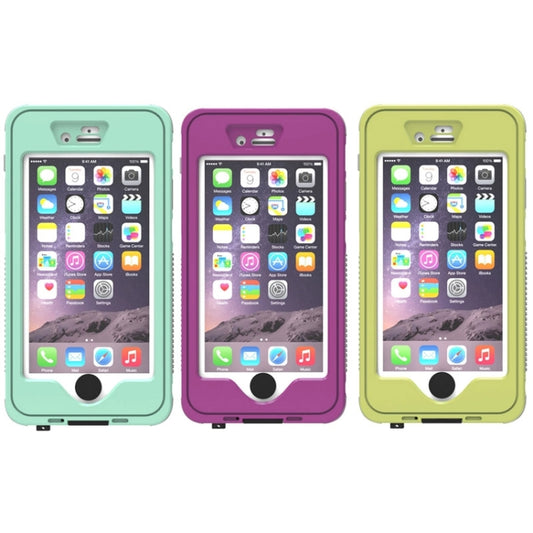 Waterproof Dustproof Shockproof Crushproof Noctilucent Protective Case with Holder for iPhone 6 & 6S