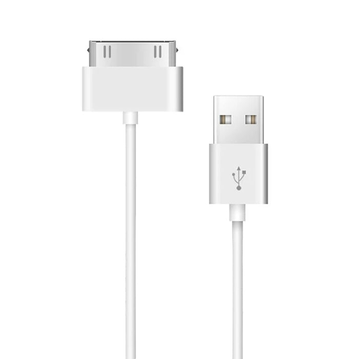 Cable de carga y sincronización de datos de 30 pines macho a USB macho para iPad/2/3, iPhone 4 y 4s, iPod Nano, iPod Touch, longitud: 1 m