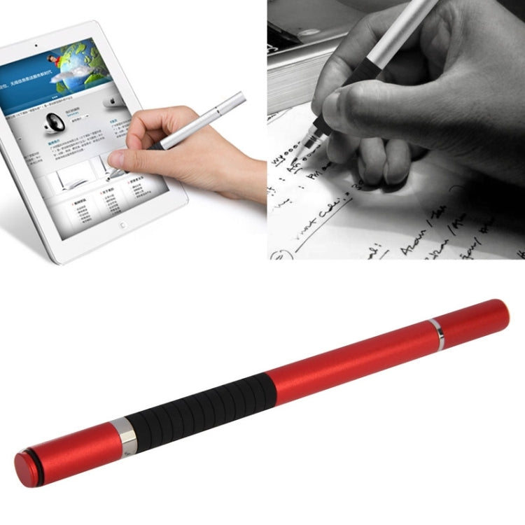 Lápiz táctil 2 en 1 + bolígrafo para iPhone 6 y 6 Plus / 5 y 5S y 5C, iPad Air 2 / iPad mini 1 / 2 / 3 / Nuevo iPad (iPad 3) / iPad y todas las pantallas táctiles capacitivas