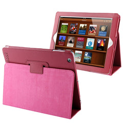 High Quality Litchi Texture Folding Leather with Sleep / Wake-up & Holder Function for iPad 2 / iPad 3 / iPad 4