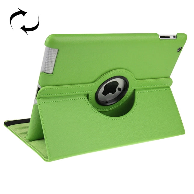 Funda de cuero giratoria de 360 ​​grados con función de suspensión/activación y soporte para el nuevo iPad (iPad 3), azul zafiro, para el nuevo iPad (iPad 3)