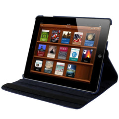 360 Degree Rotatable Leather Case with Sleep / Wake-up Function & Holder for New iPad (iPad 3), Sapphire Blue, For New iPad (iPad 3)