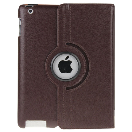 360 Degree Rotatable Leather Case with Sleep / Wake-up Function & Holder for New iPad (iPad 3), Sapphire Blue, For New iPad (iPad 3)