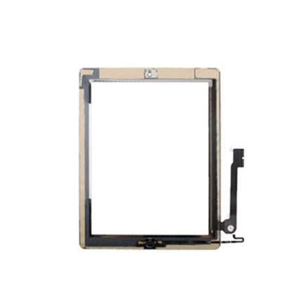 Controller Button + Home Key Button PCB Membrane Flex Cable + Touch Panel Installation Adhesive  Touch Panel for iPad 4