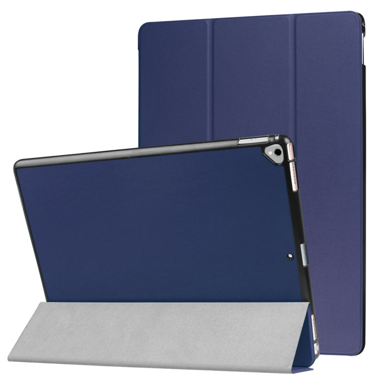 Funda de cuero inteligente con tapa horizontal y textura Custer con soporte plegable en 3 direcciones y función de suspensión/activación para iPad Pro de 12,9 pulgadas 2017/2015, iPad Pro de 12,9 pulgadas y iPad Pro de 12,9 pulgadas