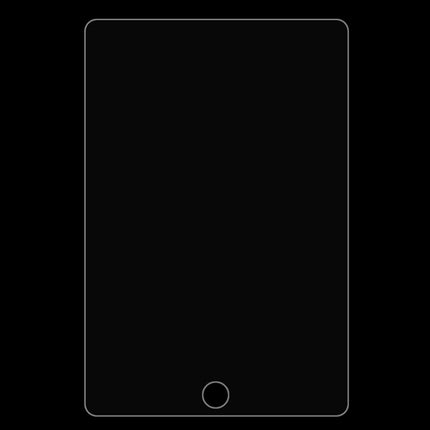 Película de vidrio templado a prueba de explosiones de 0,4 mm, dureza superficial 9H+ 2,5D para iPad Pro de 12,9 pulgadas