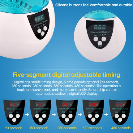 Stainless Steel Tank Digital Ultrasonic Cleaner with LCD Display for Jewelry / Watch / Denture, CE-5200A