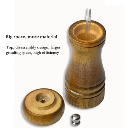 Length Classical Wooden Pepper Spice Salt Mill Grinder Muller, Style 4, 5 inch, Style 4, 8 inch, Style 4, 10 inch
