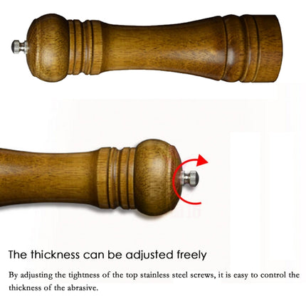 Length Classical Wooden Pepper Spice Salt Mill Grinder Muller, Style 4, 5 inch, Style 4, 8 inch, Style 4, 10 inch