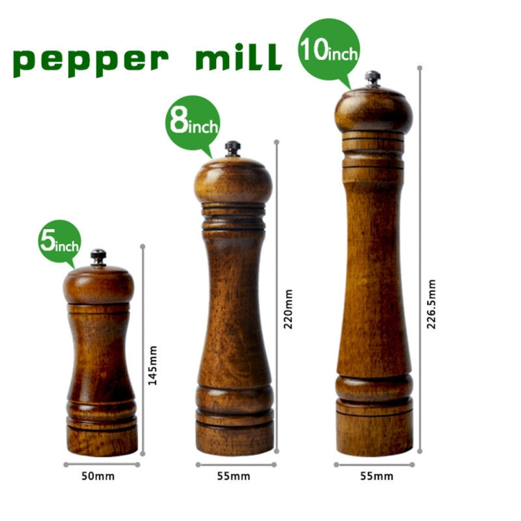 Length Classical Wooden Pepper Spice Salt Mill Grinder Muller, Style 4, 5 inch, Style 4, 8 inch, Style 4, 10 inch