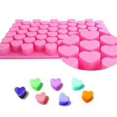 Creative Heart Shape 55-Grid Ice Cube Tray, 55 Grids Love