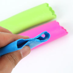 5 PCS Soft Resin Tube Shaped Reusable Magic Handheld Rolling Garlic Peeler Kitchen Tools (Random Color Delivery), Random Color Delivery