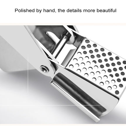 Food Grade 304 Stainless Steel Garlic Press Presser Crusher Slicer, 304 Stainless Steel