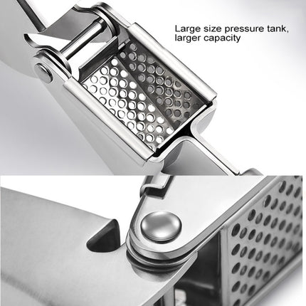Food Grade 304 Stainless Steel Garlic Press Presser Crusher Slicer, 304 Stainless Steel