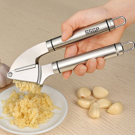 Food Grade 304 Stainless Steel Garlic Press Presser Crusher Slicer, 304 Stainless Steel