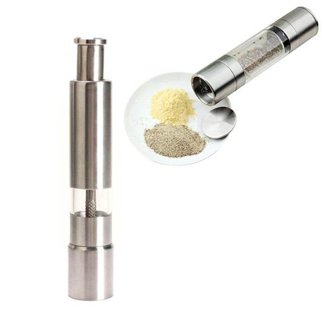 304 Stainless Steel Salt and Pepper Grinder / Mill, 15x3cm