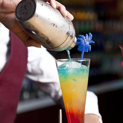 5 in 1 Classic Stainless Steel Shaker Set, Capacity: 550ml (Shaker + Jigger + Strainer + Ice Clip + Stirrer Pipe), 5 in 1 Shaker Set