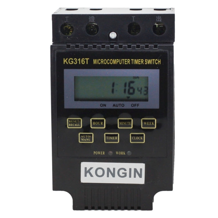 KG316T 12V LCD Digital Display Microcomputer Timer Control Switch, 12V