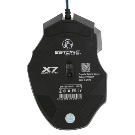 7 Buttons with Scroll Wheel 5000 DPI LED Wired Optical Gaming Mouse for Computer PC Laptop, X7 7 Buttons (Black)