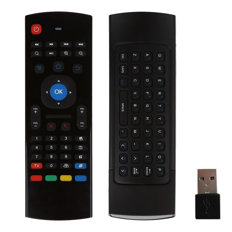 MX3 Air Mouse Wireless 2.4G Remote Control Keyboard with Browser Shortcuts for Android TV Box / Mini PC, Air Mouse