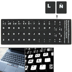 Spanish Learning Keyboard Layout Sticker for Laptop / Desktop Computer Keyboard, Spanish