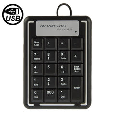 Teclado numérico para computadora portátil no sincrónico USB con 19 teclas, 19 teclas