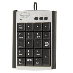 USB Non-synchronous Notebook Computer Multi Function Keypad with 19 Keys, Multi Function Keypad