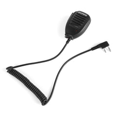 Baofeng Clip-on Speaker Microphone for Walkie Talkies, 3.5mm + 2.5mm Earphone + Mic Plug