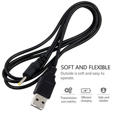 USB Male to DC 2.5 x 0.7mm Power Cable, Length: 1.2m