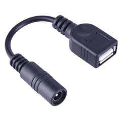 5.5 x 2.1mm DC Female to USB AF DC Male Power Connector Cable for Laptop Adapter, Length: 15cm, USB AF