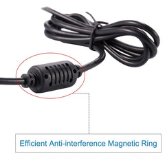 4.0 x 1.7mm DC Male Power Cable for Laptop Adapter, Length: 1.2m