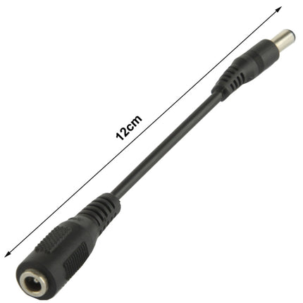 5.5 x 2.5mm Male to 3.5mm Female DC Plug Adapter, Length: 12cm