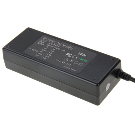 AU-90W+13 TIPS 90W 15V 6A Universal AC Power Adapter Charger with 13 Tips Connectors for Laptop Notebook, EU Plug