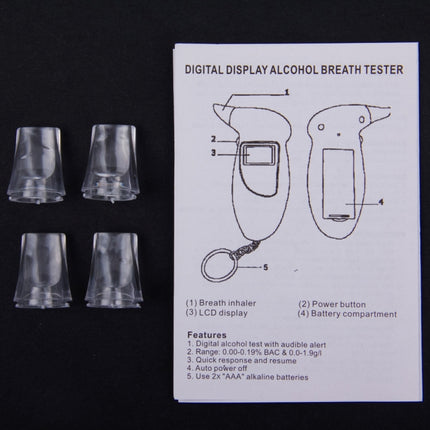 LCD Digital Alcohol Tester Breathalyzer