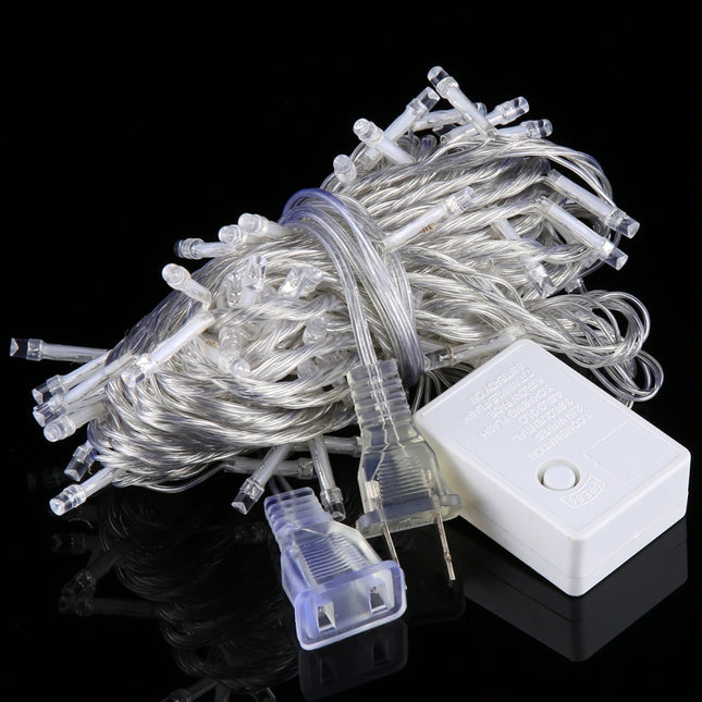 100 LEDs with End Joint & 8 Display Modes Controller for Christmas Party, AC 110V, US Plug