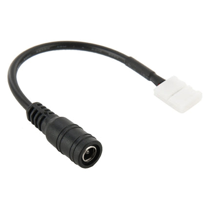 DC Connector Plug Male to No Need Soldering 5050 10mm 2 Pin Connector for Single Color LED Strip, Length: 16cm