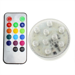 9 LED, 13 Colors Light, with Remote Control