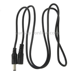 5.5 x 2.1mm DC Power Female Barrel to Male Barrel Connector Cable for LED Light Controller, Length: 1m(Black)