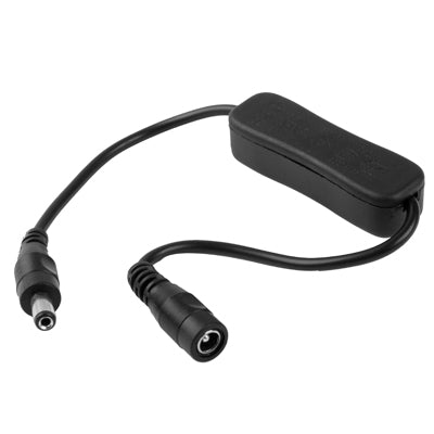 5.5 x 2.1mm DC Power Plug Male to Female Extension Connector Cable with ON / OFF Switch, Length: 30cm