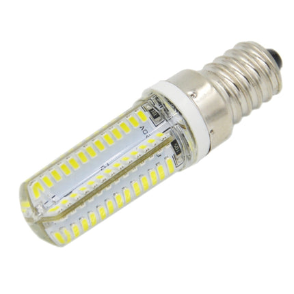 E14 5W 400LM 104 LED SMD 3014 Silicone Corn Light Bulb, AC 220V (Warm White Light)